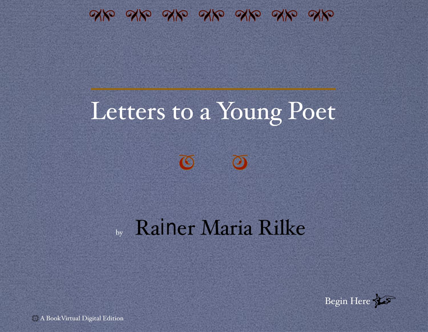 Letters to a Young Poet by Rainer Maria Rilke - free ebooks download